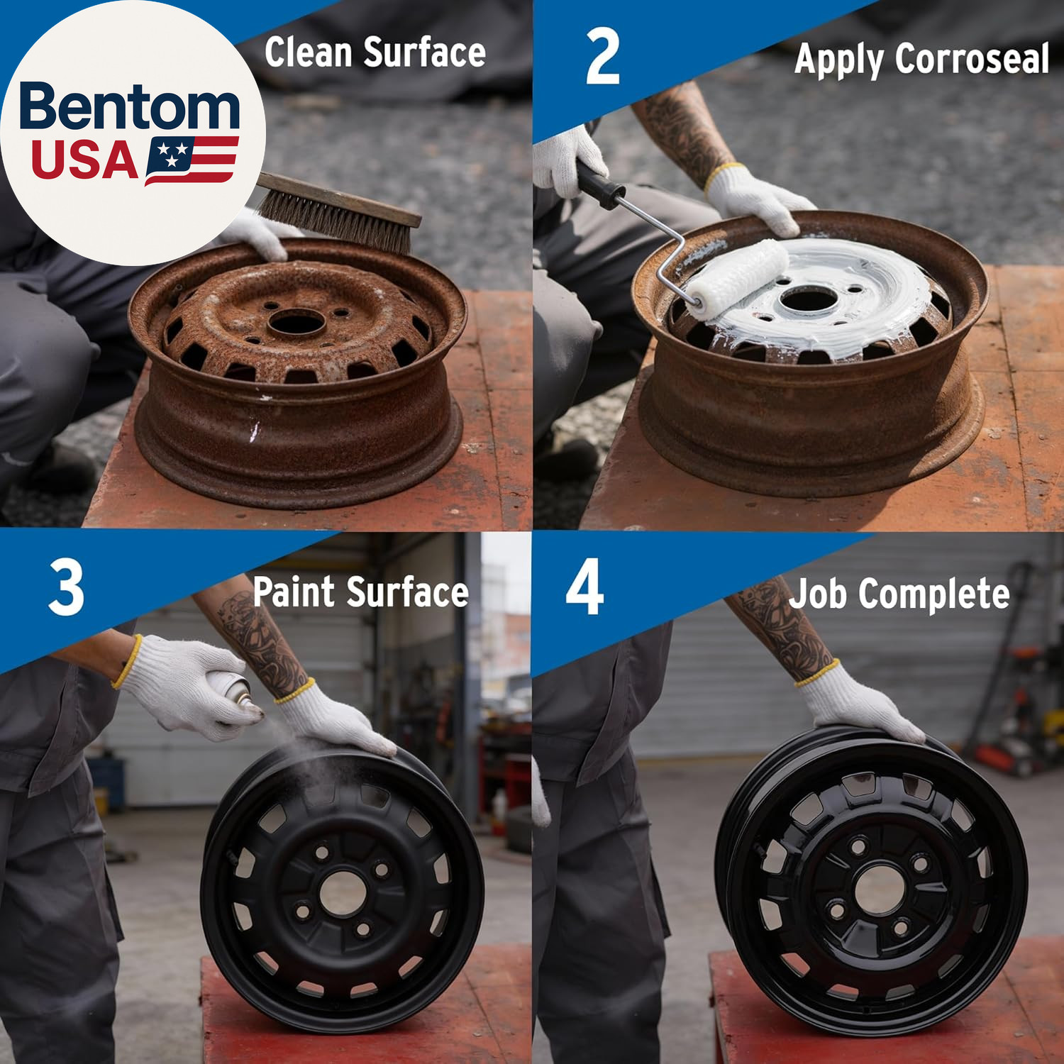 Rust Converter & Metal Primer – Stops & Prevents Corrosion on Metal, Pro-Grade R