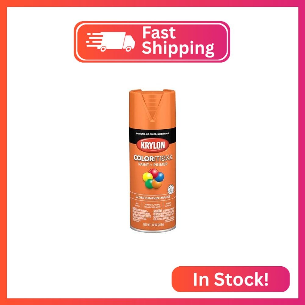 Krylon K05532007 COLORmaxx Spray Paint and Primer for Indoor/Outdoor Use, Gloss
