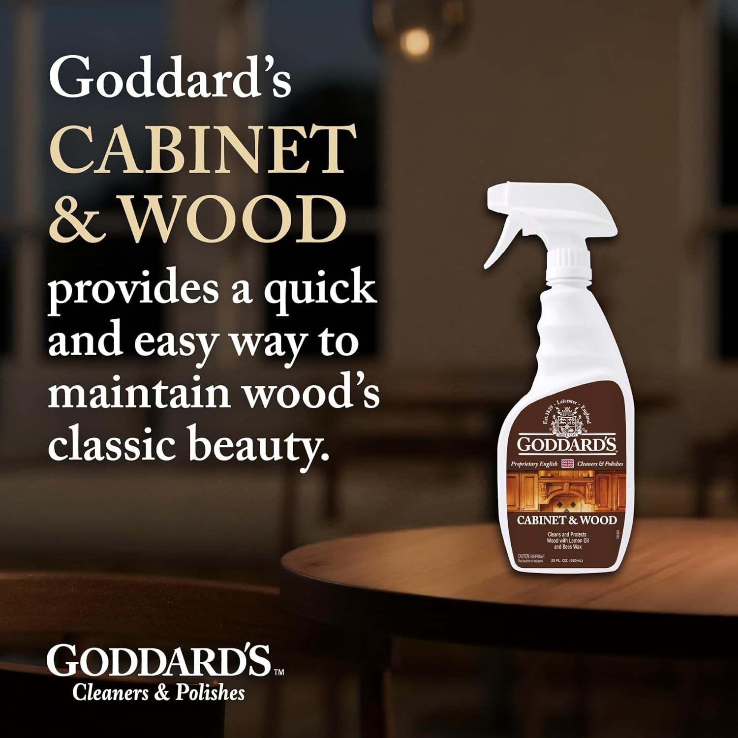 23 oz Cabinet Wood Wax Spray Polish Beeswax Lemon