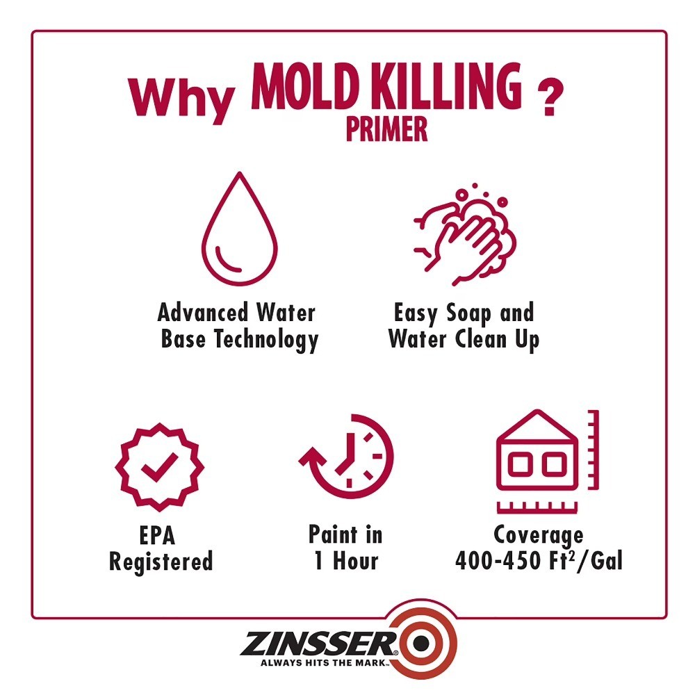 White 1 Quart Killing Primer Paint Sealer