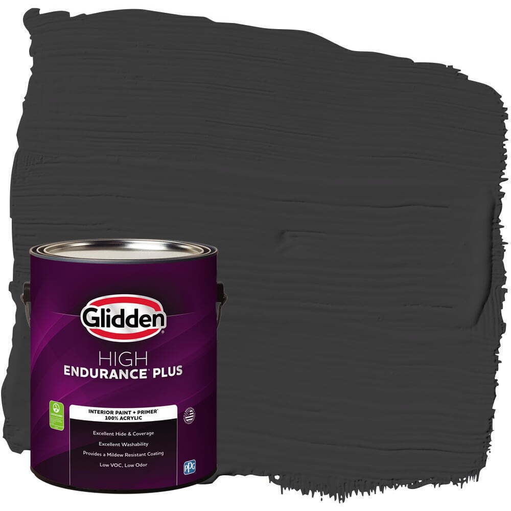 Interior Paint & Primers Eggshell Black Low-odor Bedrooms Living Room 1 Gal New