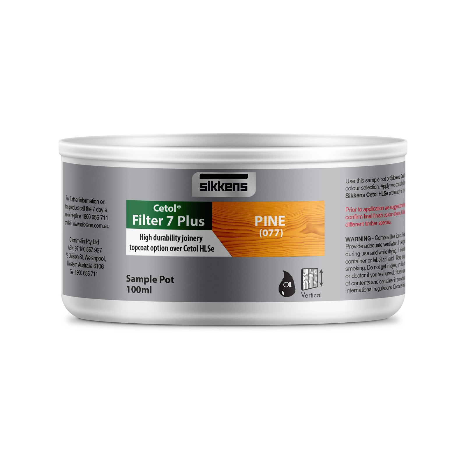 Sikkens 100ml Pine Cetol FIlter 7 Plus Timber Stain