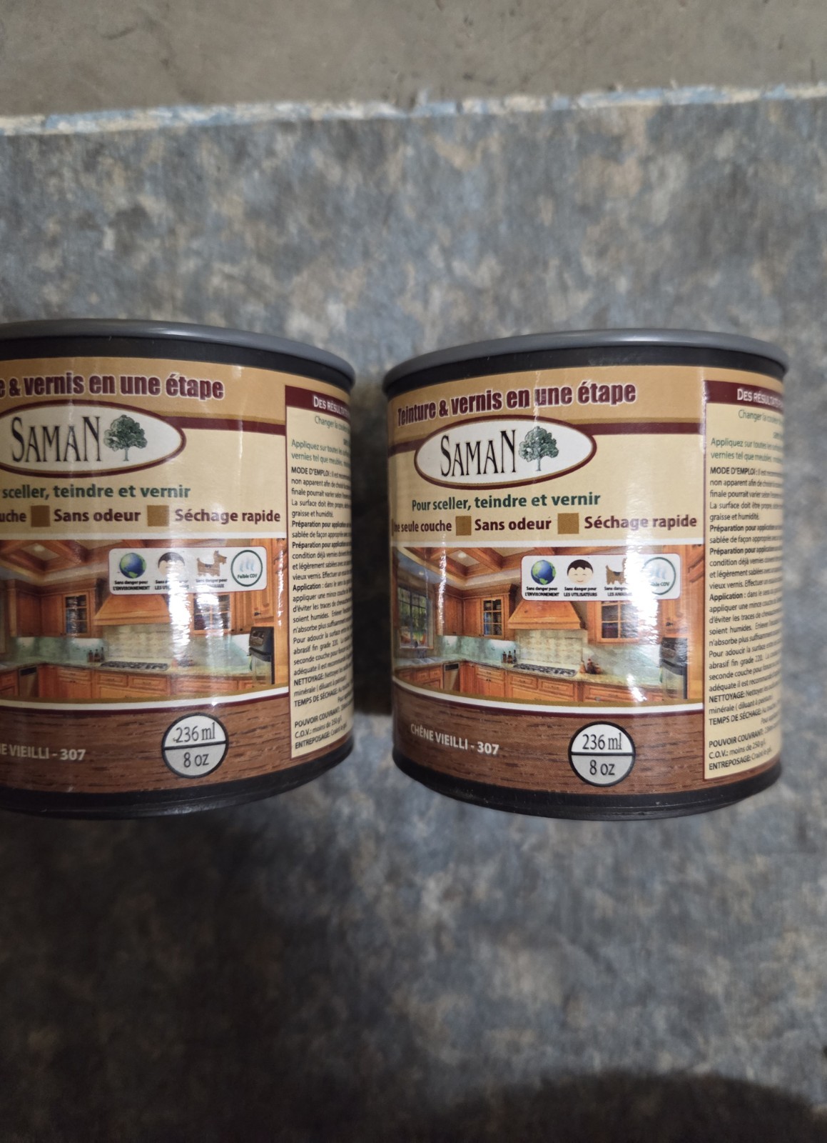 Saman Chene Vieilli 307 8oz 2 cans
