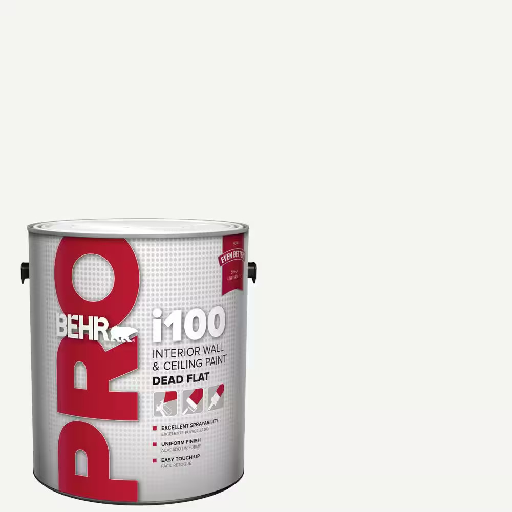 1 Gal. I100 White Base Dead Flat Interior Paint
