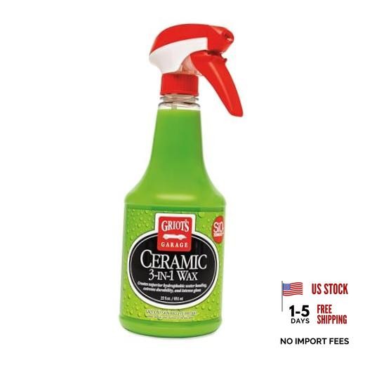 Griot’s Garage Ceramic 3-in-1 Wax, SiO2 Spray for Cars, Trucks, and RV’s, 22oz