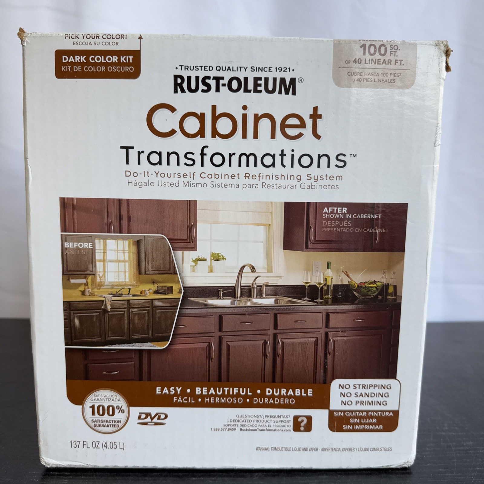 Rust-Oleum Cabinet Transformations Coating System Dark Tint Covers 100sf #258240