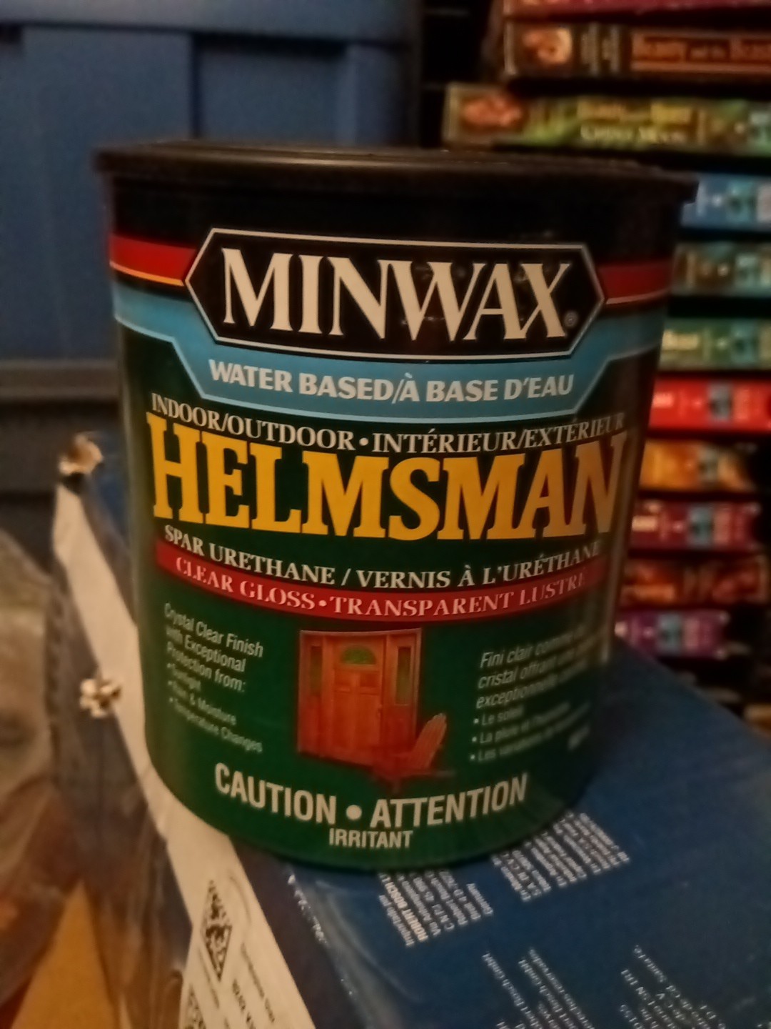 QUART MINWAX HELMSMAN SPAR URETHANE INDOOR/OUTDOOR CLEAR SEMI-GLOSS 32 OZ