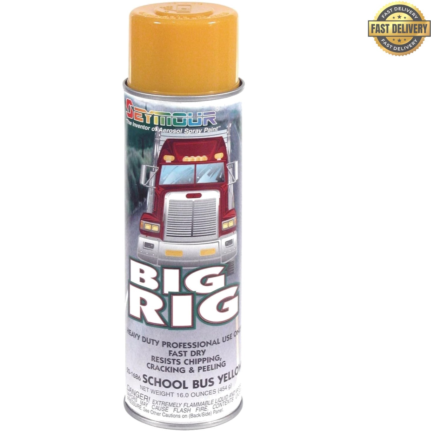 Reliable 16 oz High Solids Spray Paint for Fleet Maintenance – Big Rig Yellow