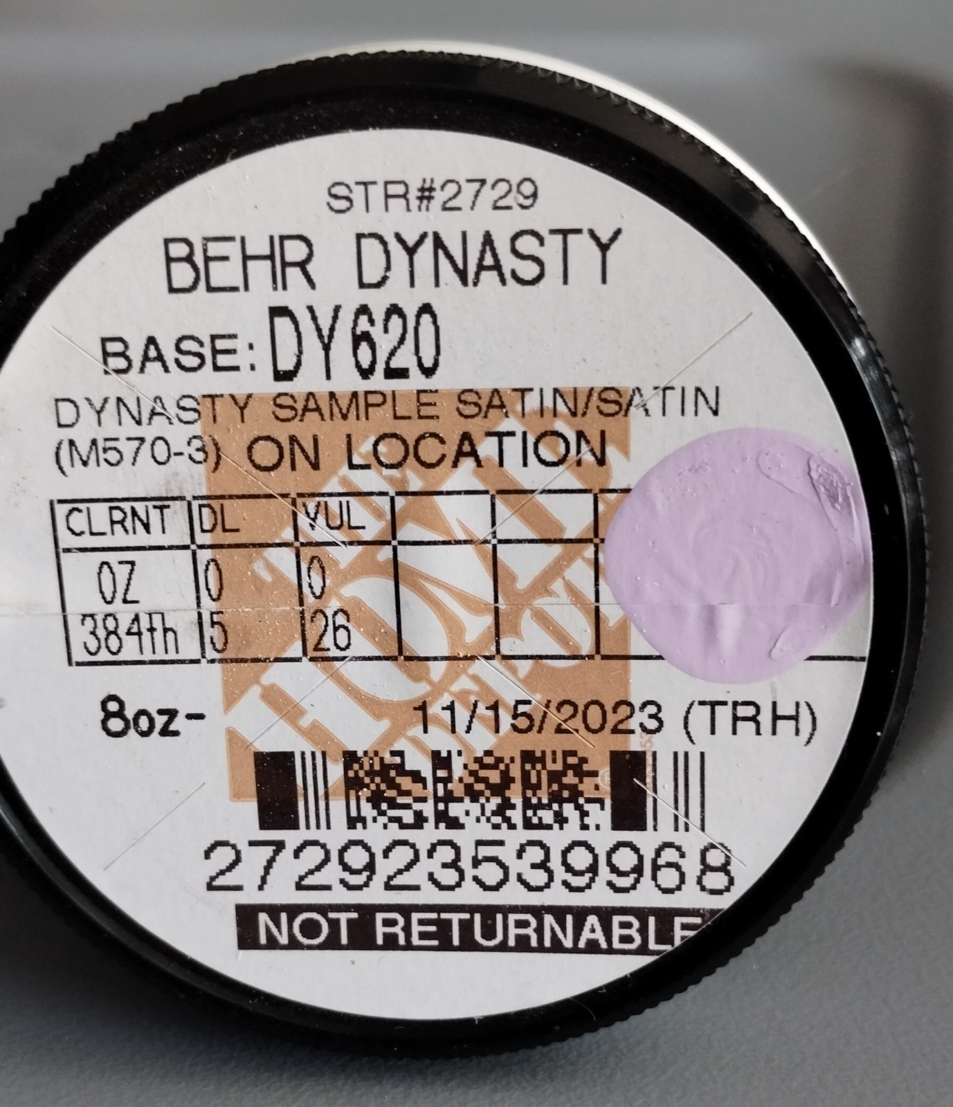 Behr Dynasty — Assorted Colors 8 oz sample cans — set of 3