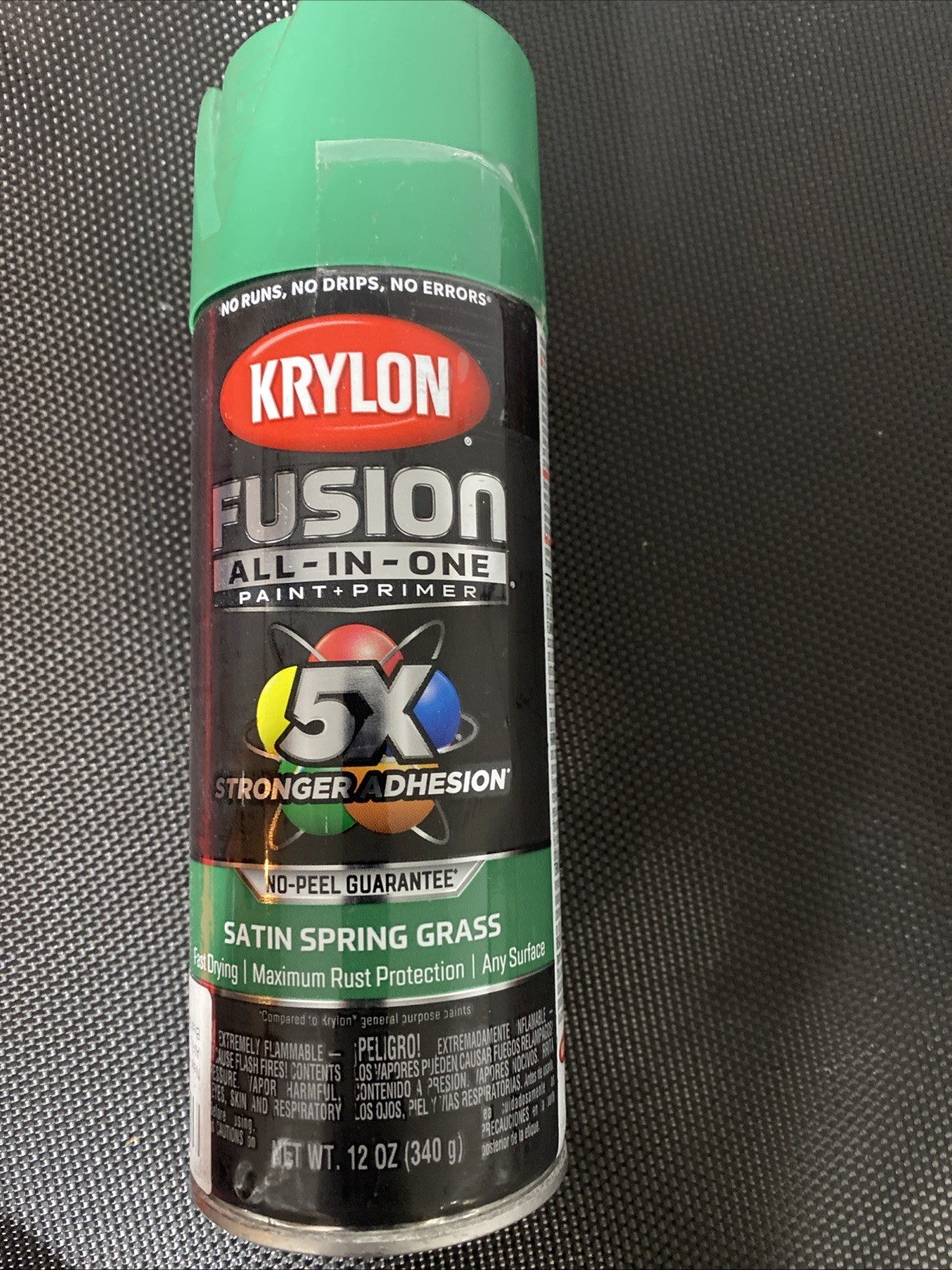 Krylon Fusion All In One Spray Paint 12 oz Satin Spring Grass NEW