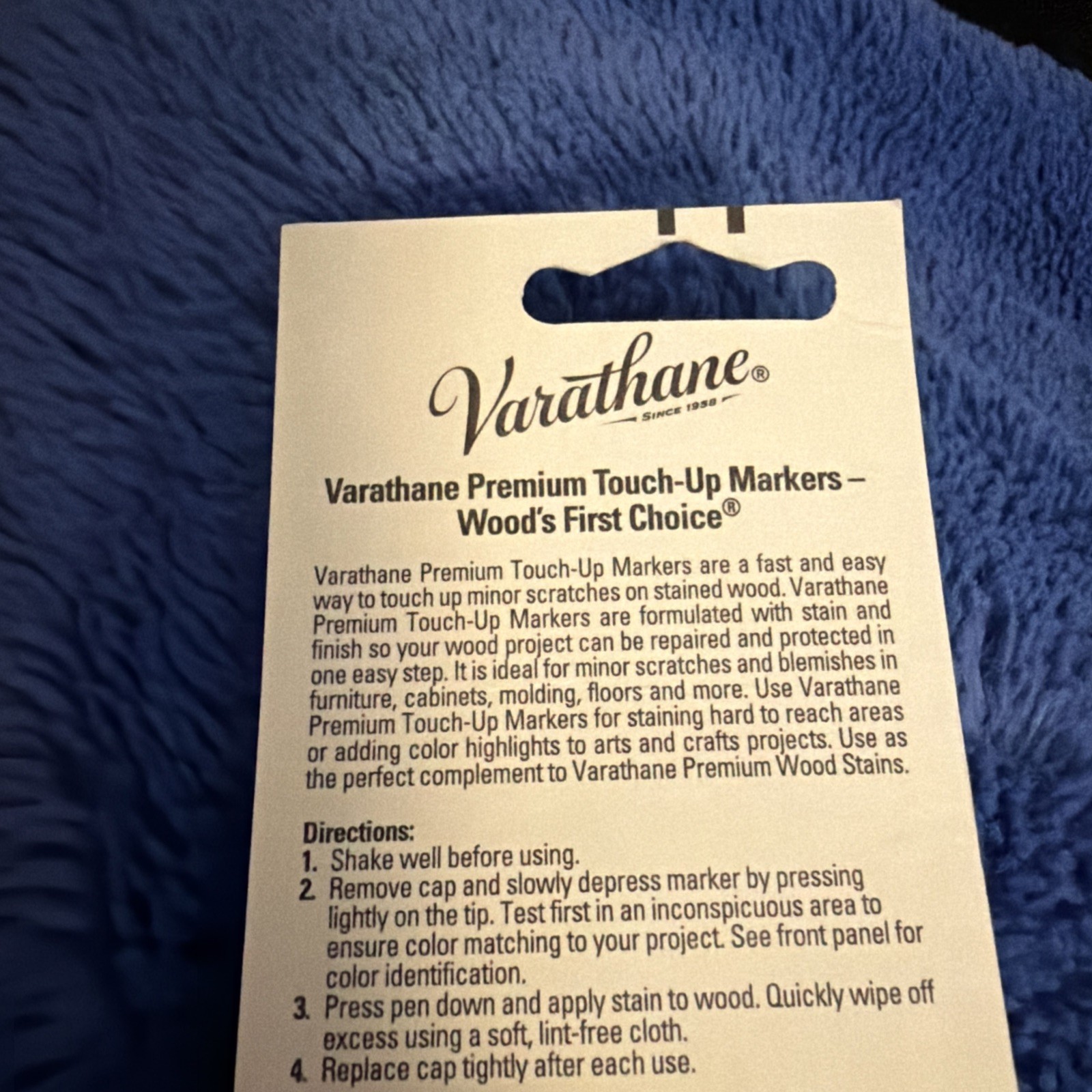 Varathane Classic Touch-Up Marker, 0.33 fl oz, Red Oak, Mahogany,Chestnut- NEW