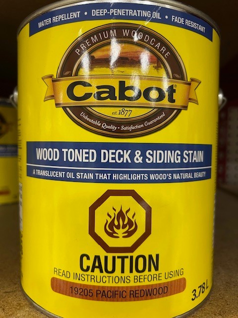 NEW CABOT Wood Toned Deck & Siding Stain, Pacific Redwood FREE SHIPPING