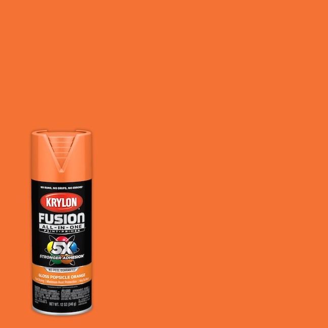 Krylon Fusion All-In-One Gloss Popsicle Orange Acrylic Spray paint and primer
