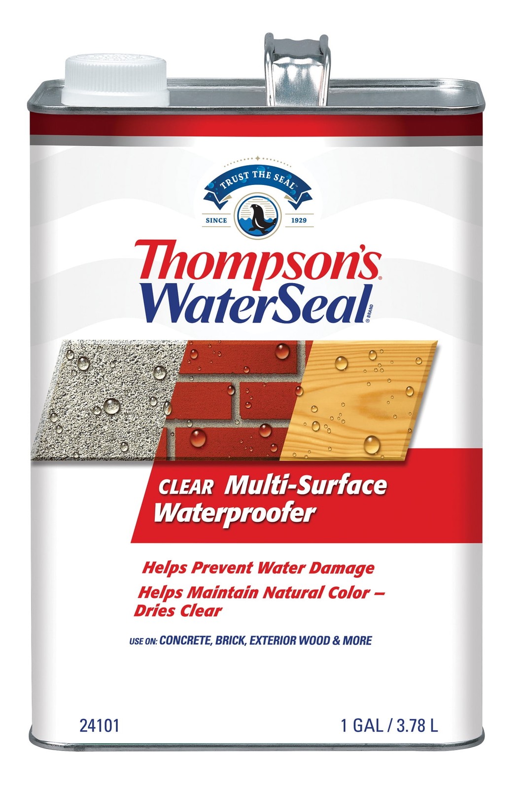 Thompson’s WaterSeal Multi-Surface Waterproofer, Clear, 1 Gallon