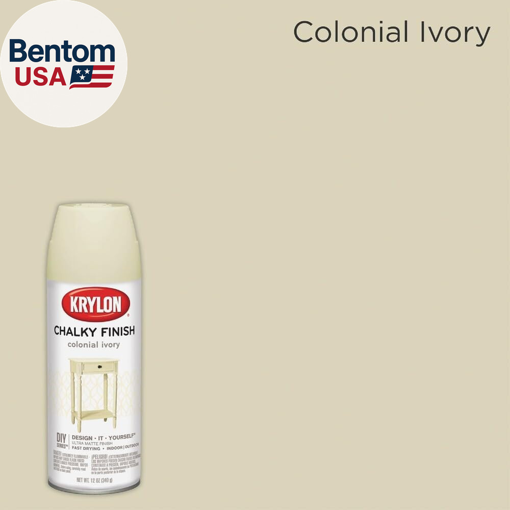 SW4108 Colonial Ivory, Spray Paint, Chalky Finish, 12 Oz, 12 Ounce (Pack of 1)
