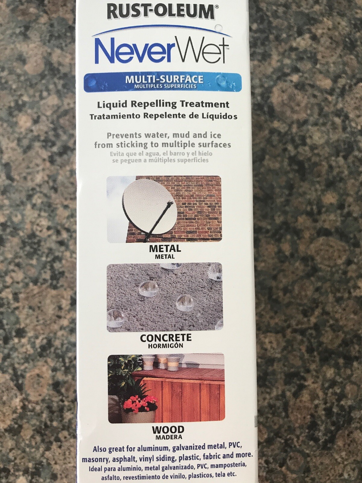 Rust-Oleum NeverWet 18oz Multi Surface Protector Spray Kit Water Repellant