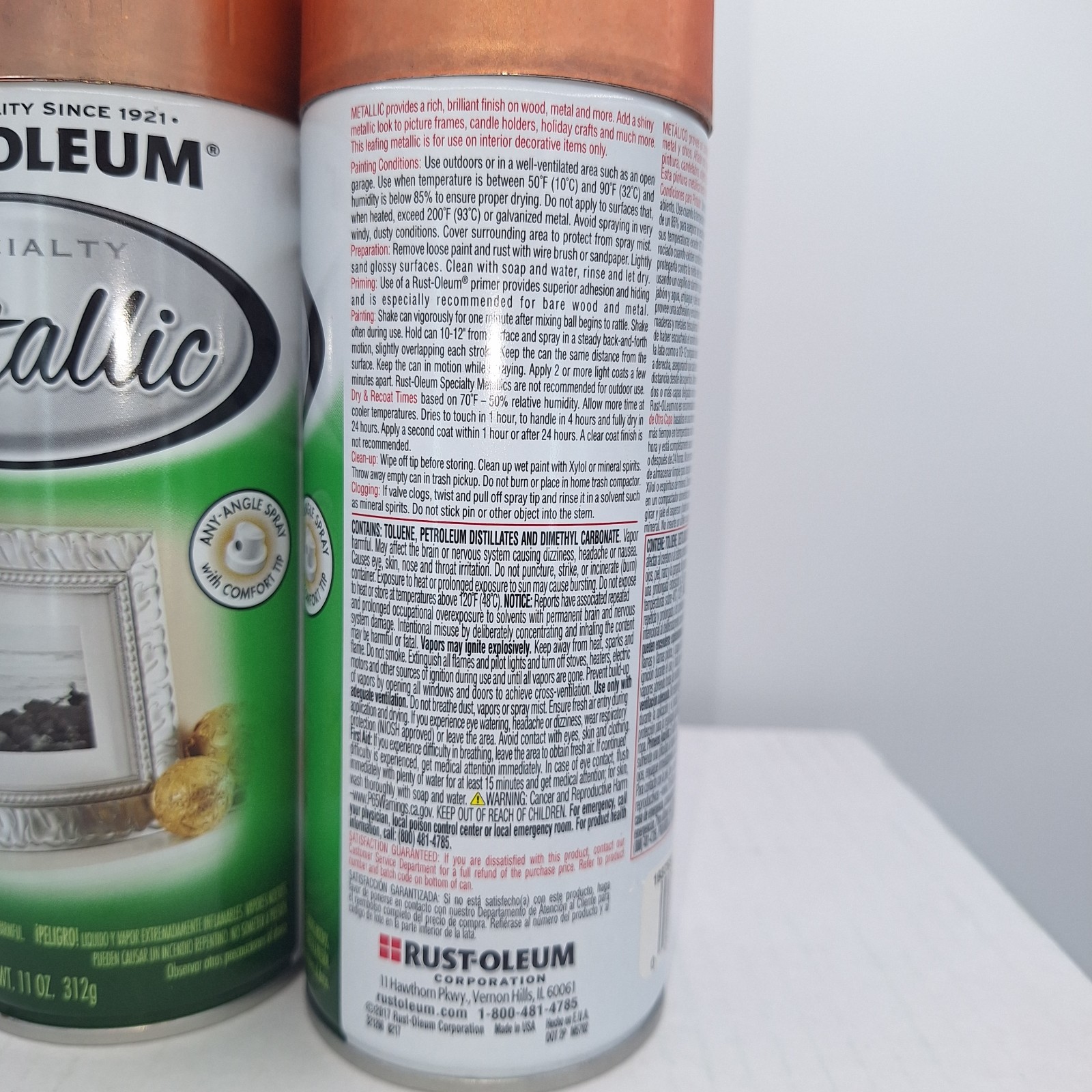 Rustoleum Specialty Metallic Copper Spray Paint 11 oz New