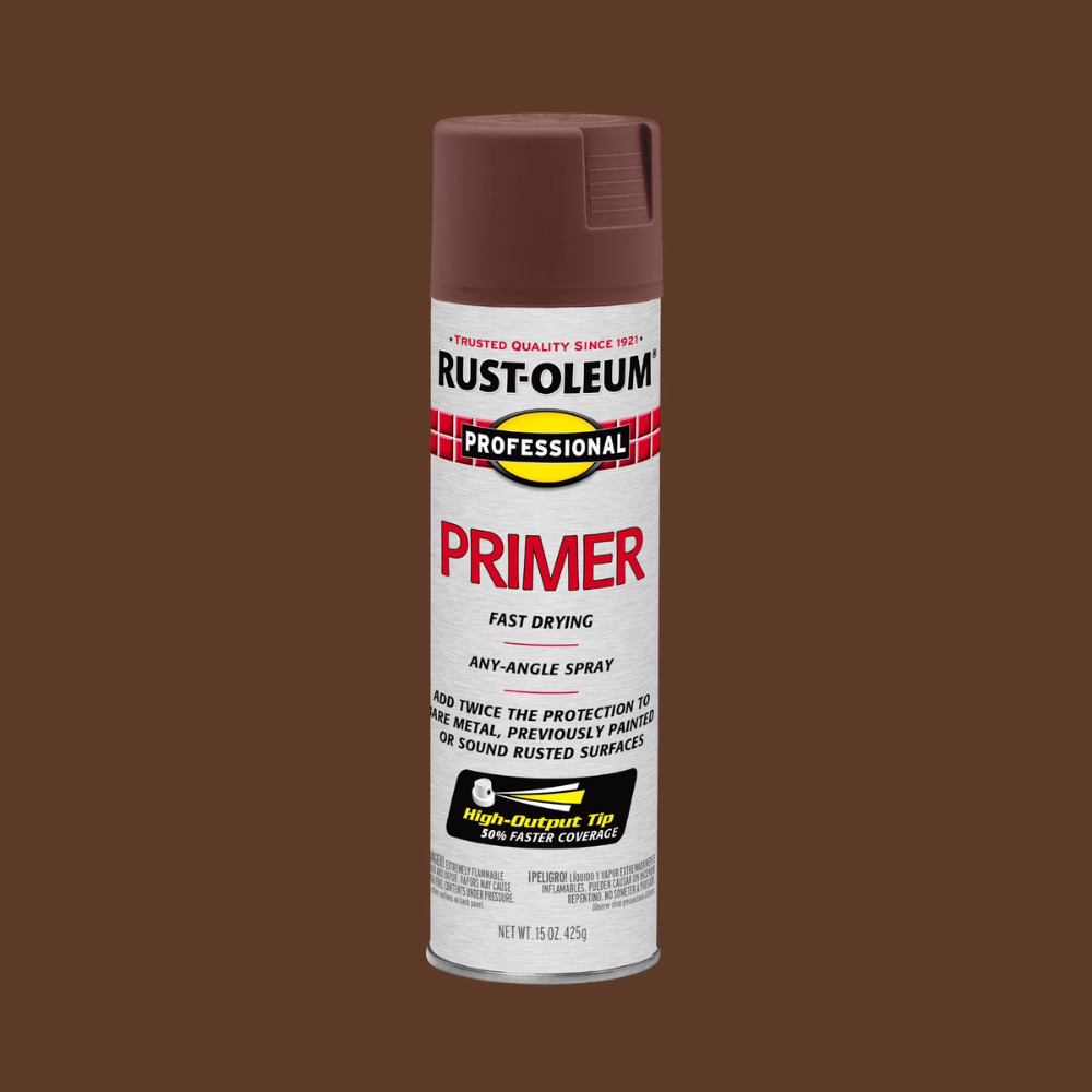 4pk Rust-Oleum Professional High Performance Flat Red Primer Spray Paint, 15 oz