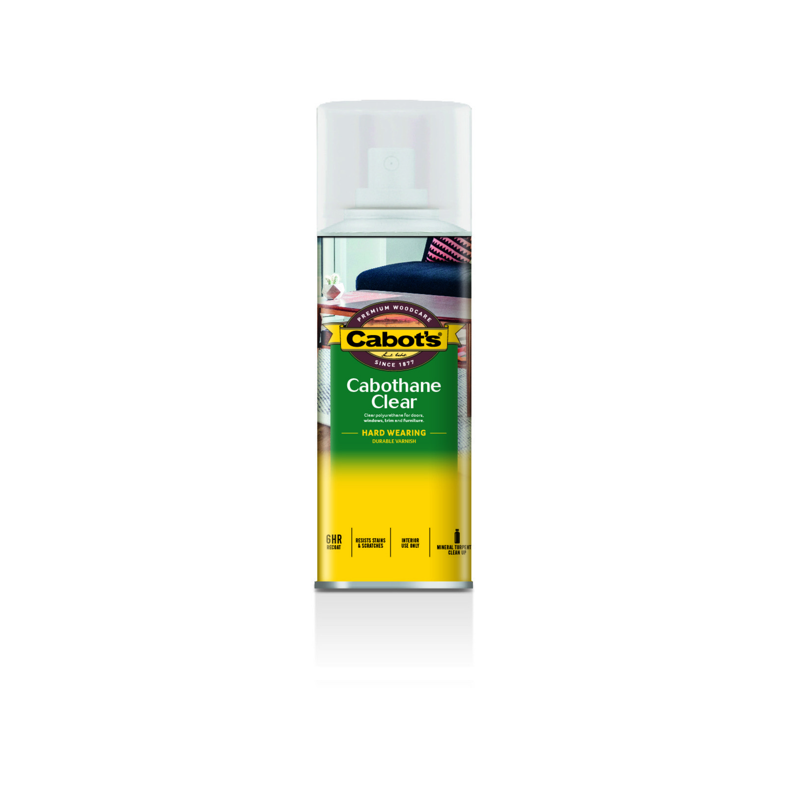 Cabot’s 300g Gloss Oil Based Cabothane Clear Polyurethane Aerosol