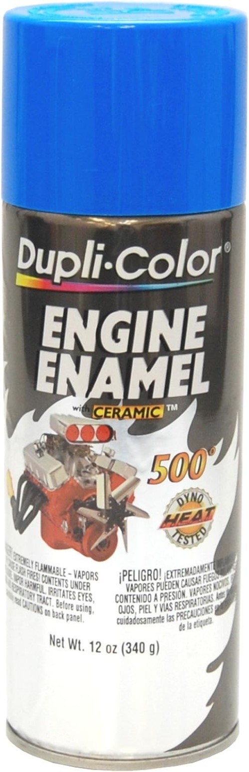 Dupli Color Ford Blue Engine Enamel Spray Paint 12 Ounce High Heat Durable