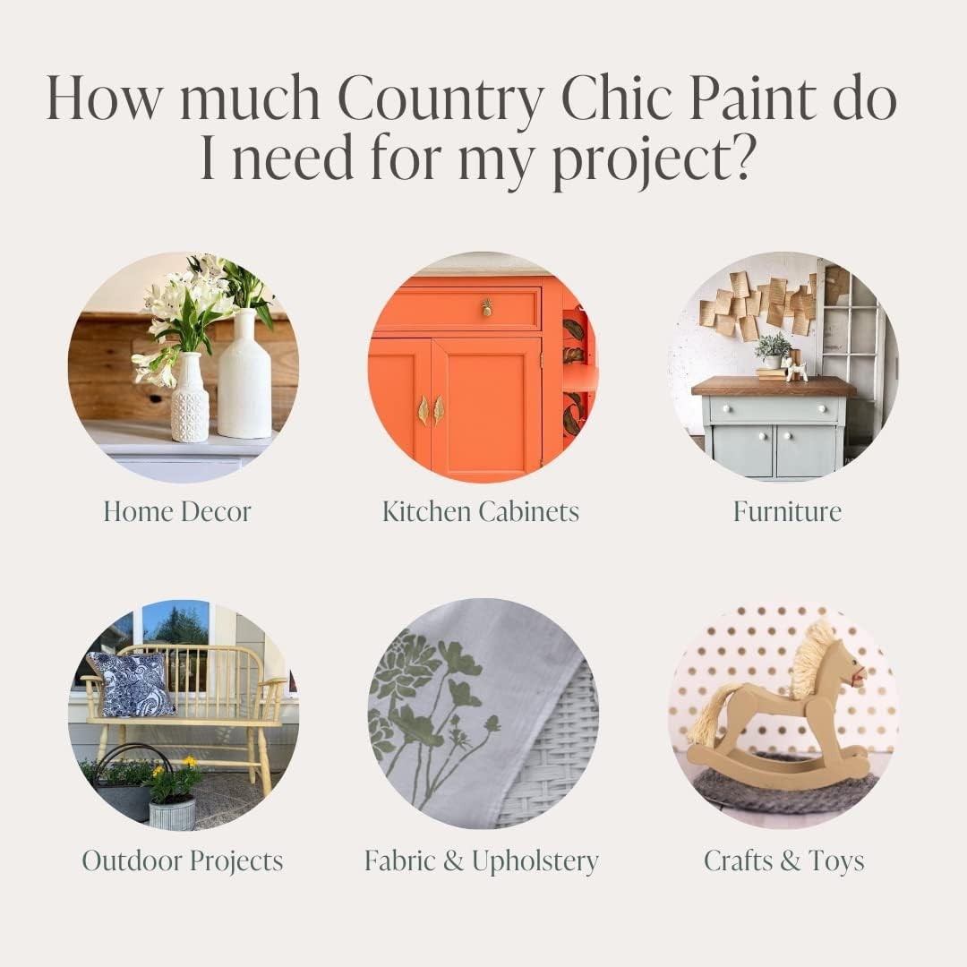 Transform Your Home with All-in-One Eco Chic Chalk Paint – Dune Grass, 16 oz