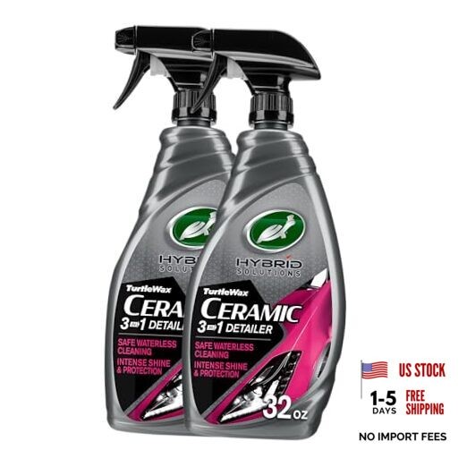 Hybrid Solutions Ceramic 3-in-1 Car Detailer, Waterless 32 Fl Oz (Pack of 2)