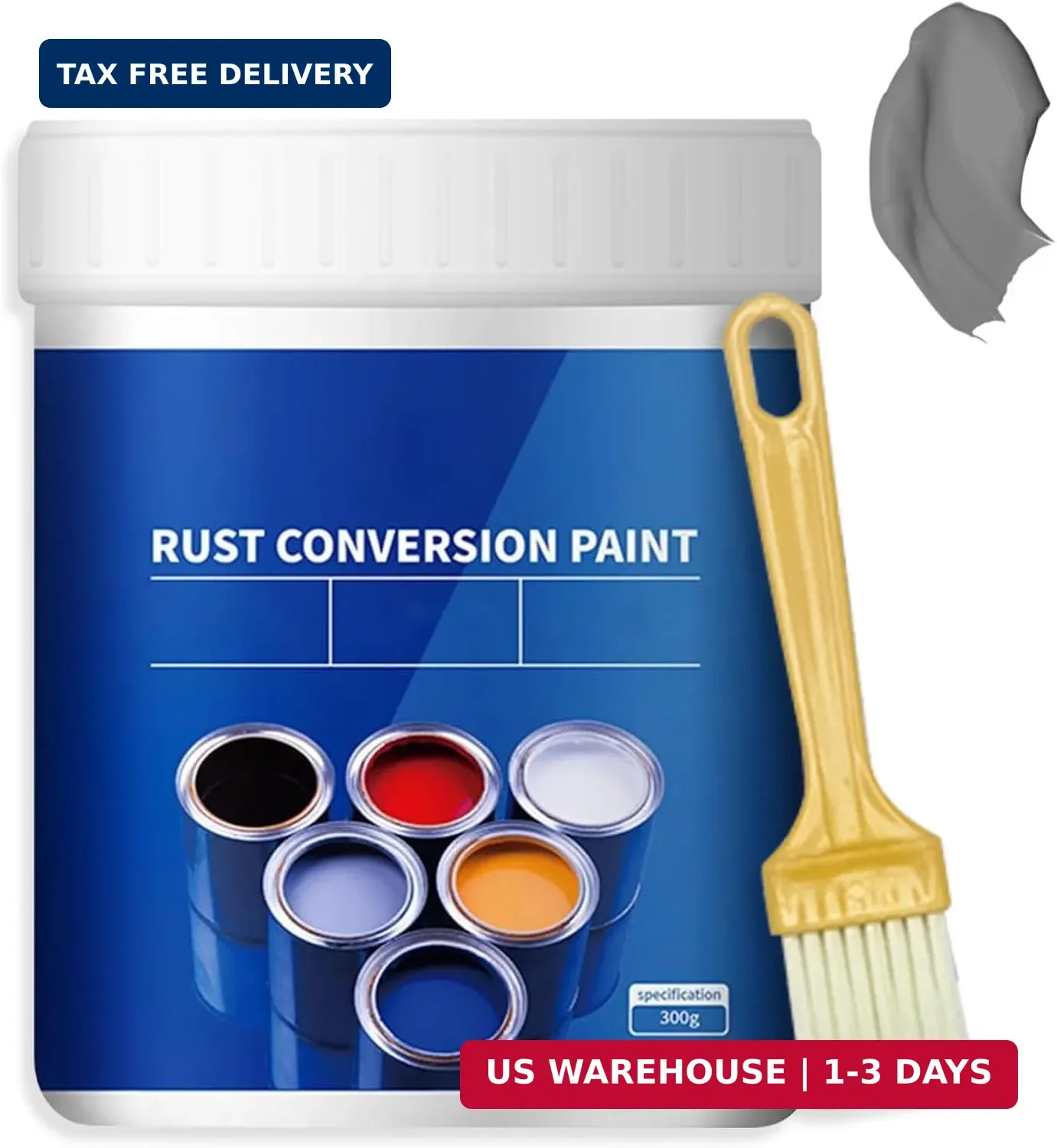 Weatherproof Rust Converter Paint for Metal, Rust Remover for Metal and Primer,