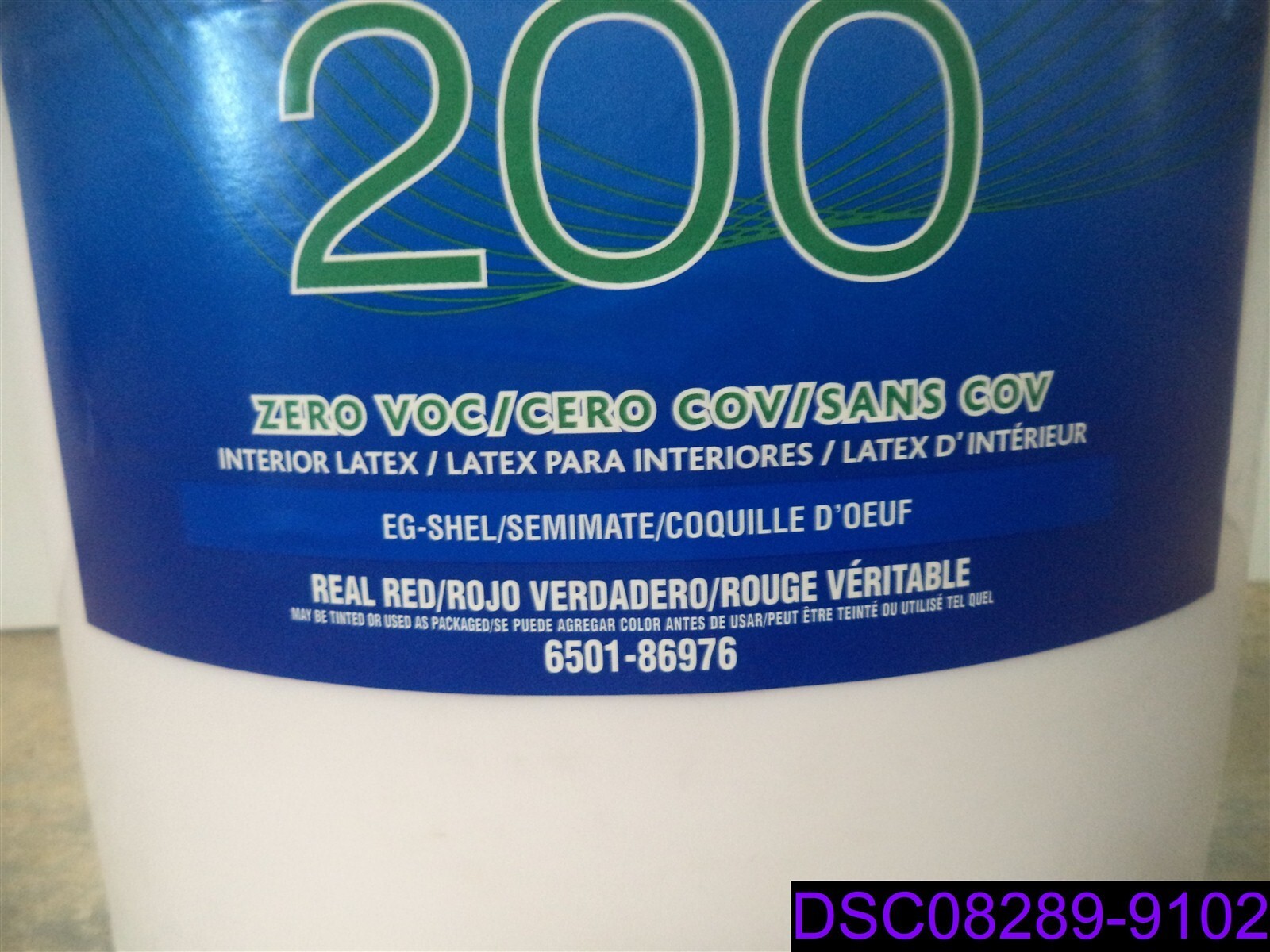 5 Gallon Sherwin Williams ProMar 200 Zero Voc Interior Latex Real Red EgShell