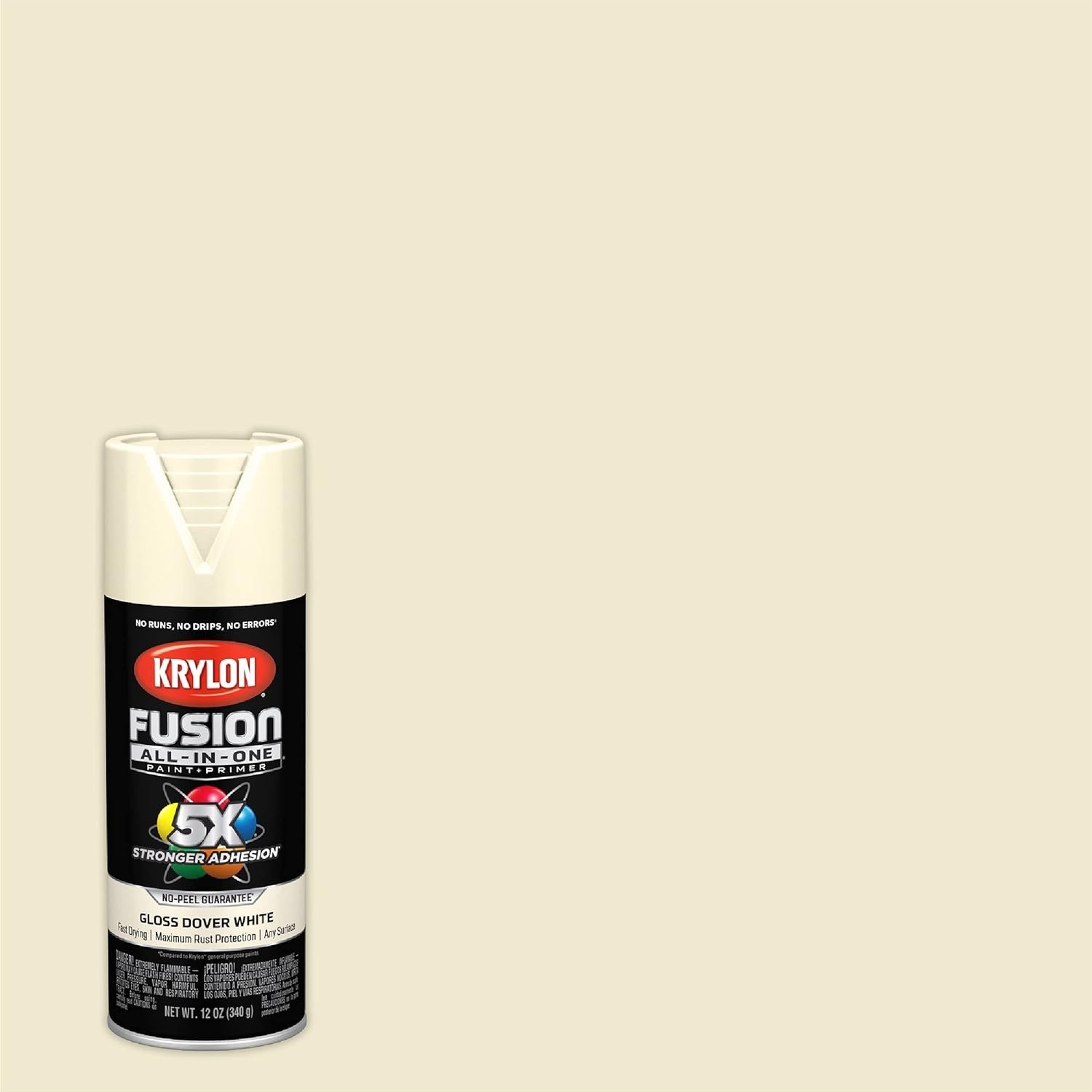 High-Performance All-In-One Spray Paint – Dover White, 12 oz