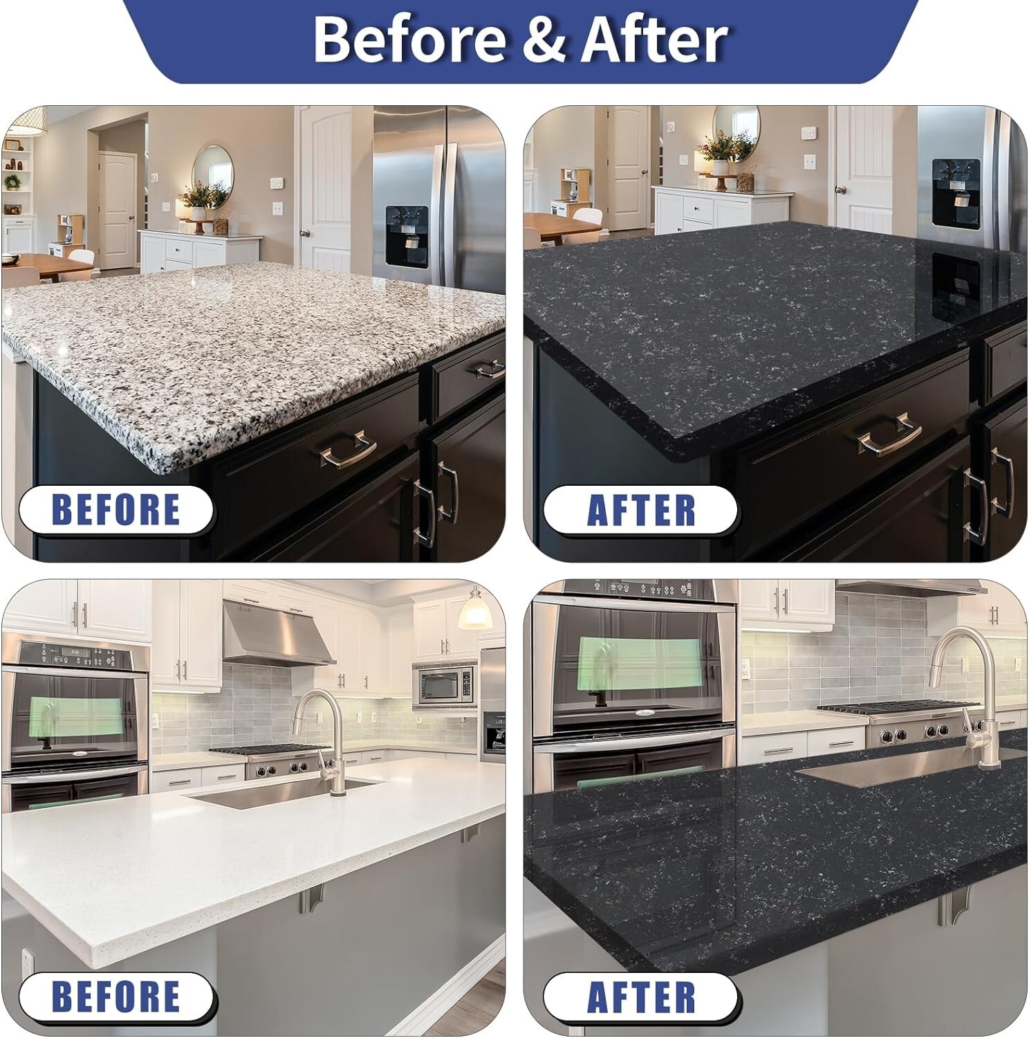 Epoxy Countertop Paint Kit – Granite Counter Top Refinishing Paint Kit for Ki…
