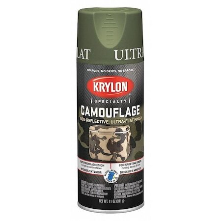 Krylon K04296077 Spray Paint, Light Green, Ultra-Flat, 11 Oz