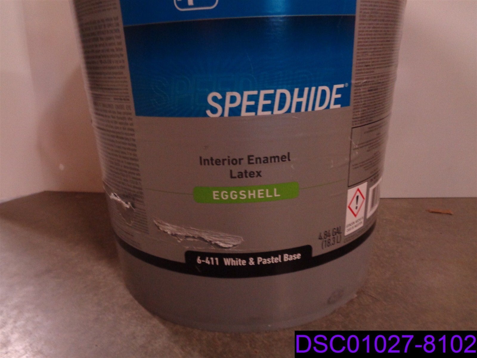 PPG Speedhide Interior Enamel Latex Eggshell 6-411, 5 Gallon