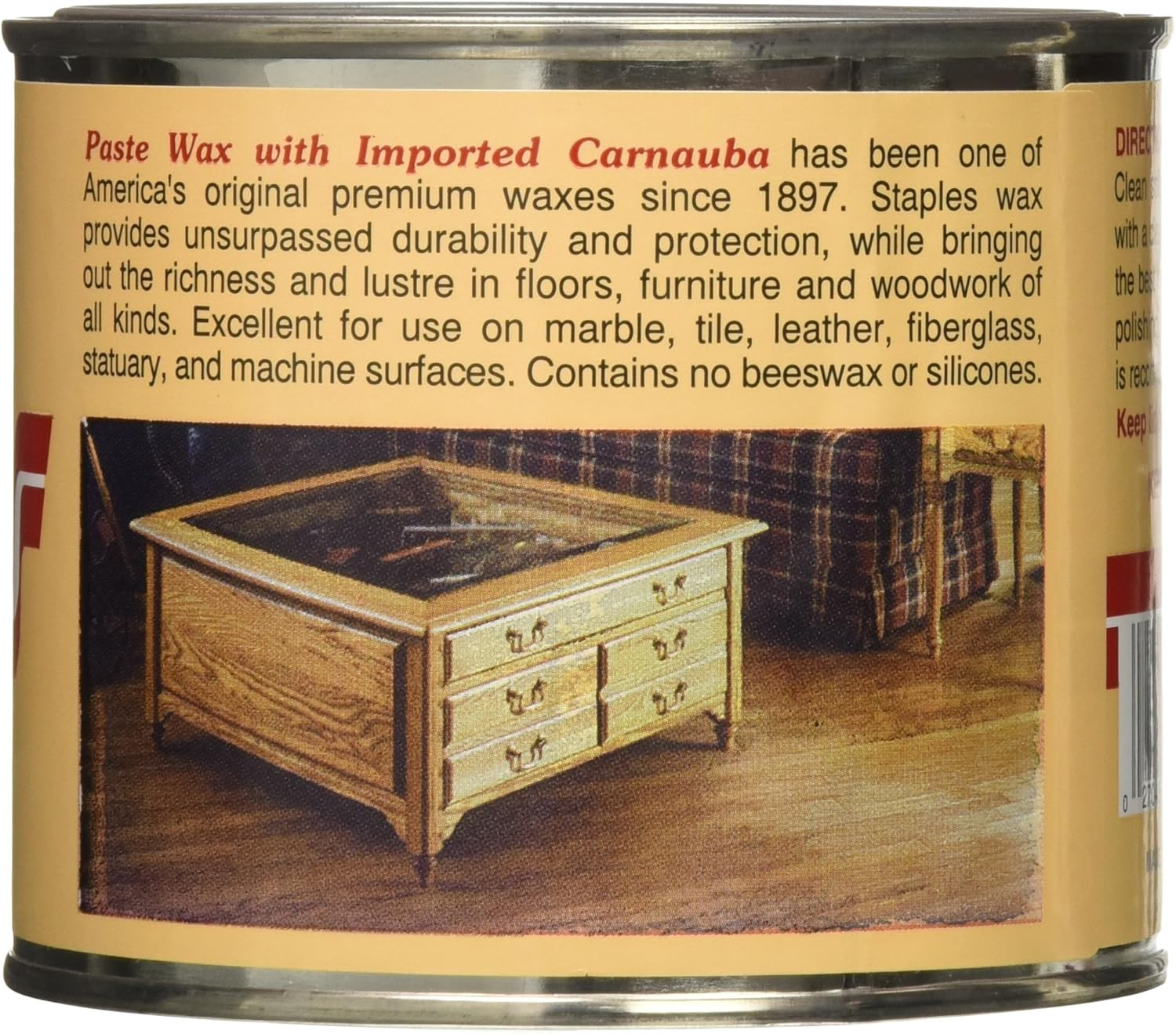 211 Carnauba Paste Wax, 1-Pound, Clear