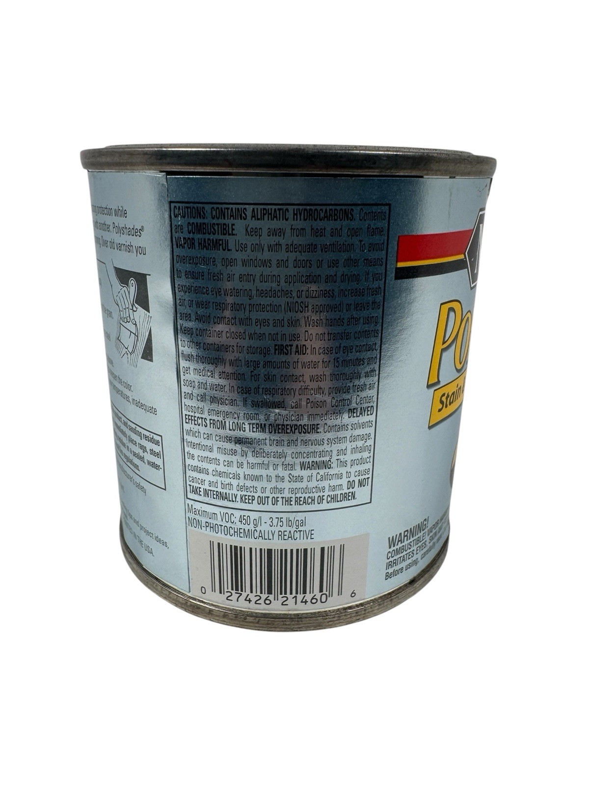 Minwax Polyshades Stain Polyurethane In 1 Step TUDOR Gloss 460 1/2 Pint – New
