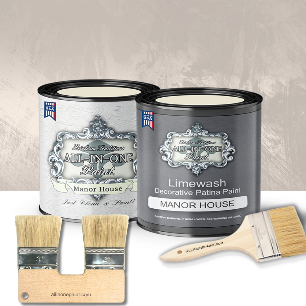 ALL-IN-ONE Paint Limewash Quart Kit – Manor House