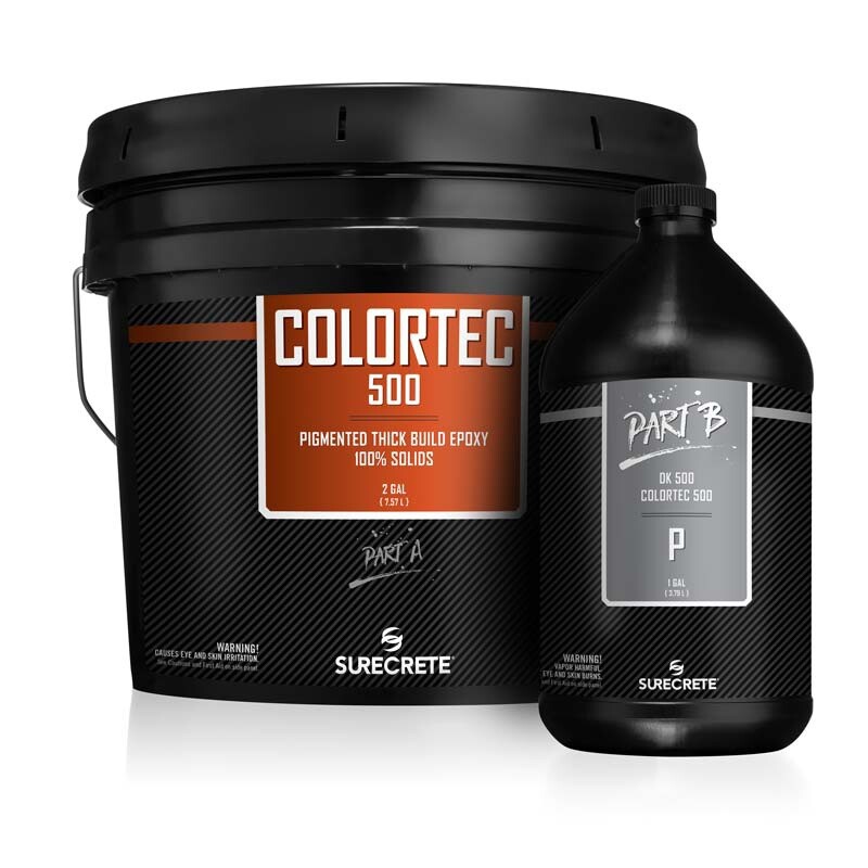 Black Epoxy 100% Solids Floor Coating 3 Gal Kit. Base Coat. ColorTec DK500