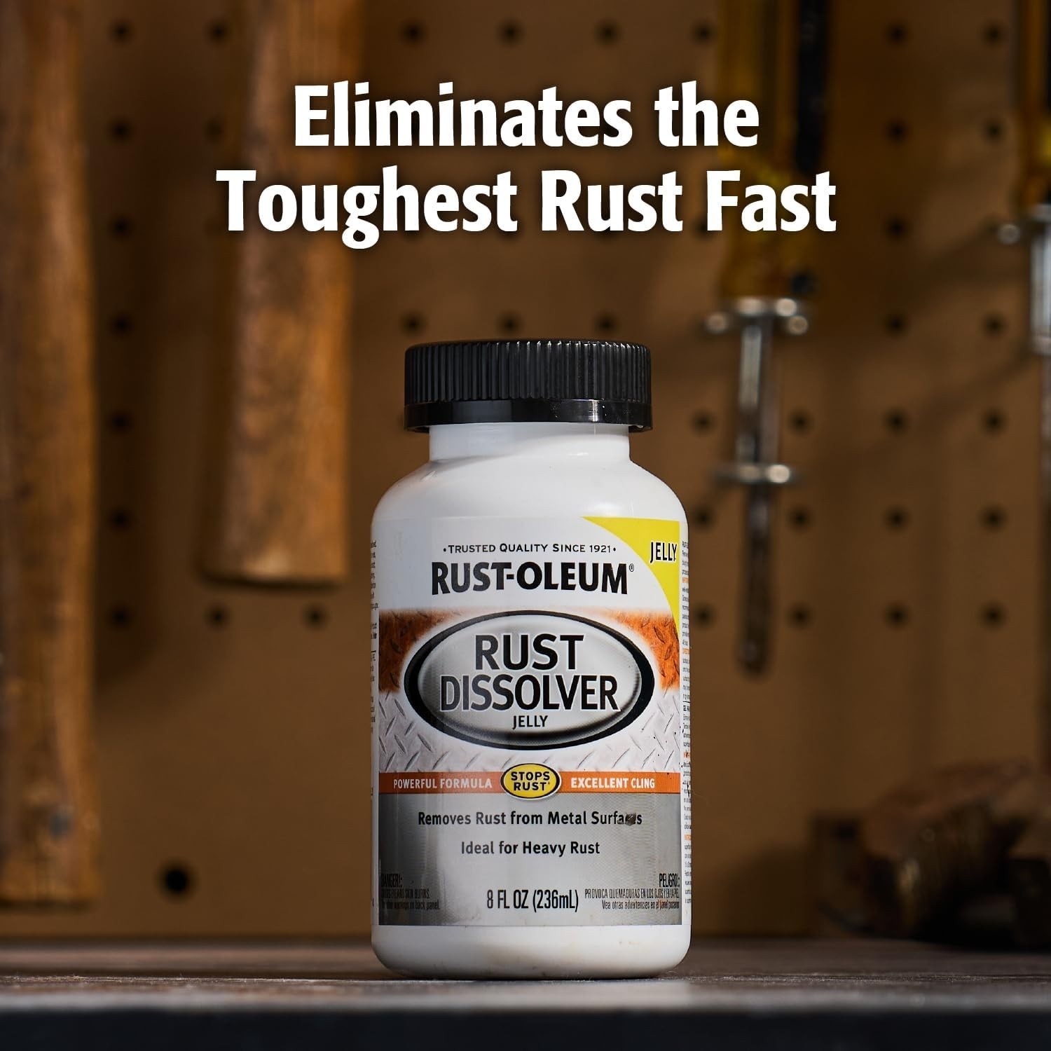 Rust Dissolver Jelly Heavy Duty Corrosion Remover for Metal 8 oz