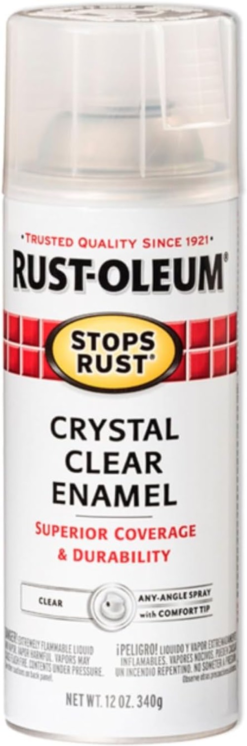 Rust Oleum Stops Rust Spray Paint Gloss Crystal Clear 12 Oz 6 Pack