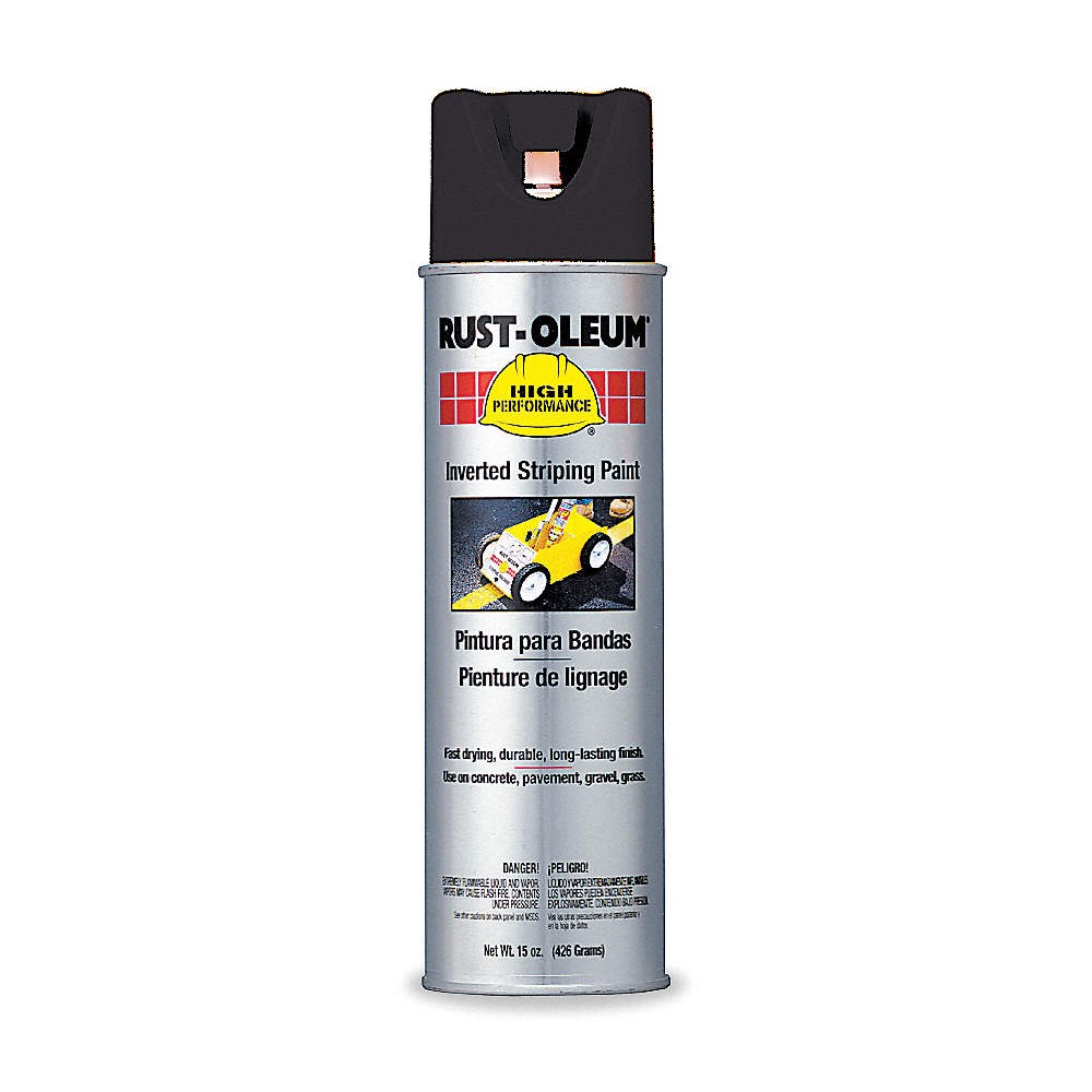 RUST-OLEUM 2378838 Inverted Striping Paint,20 oz,Black 1F764