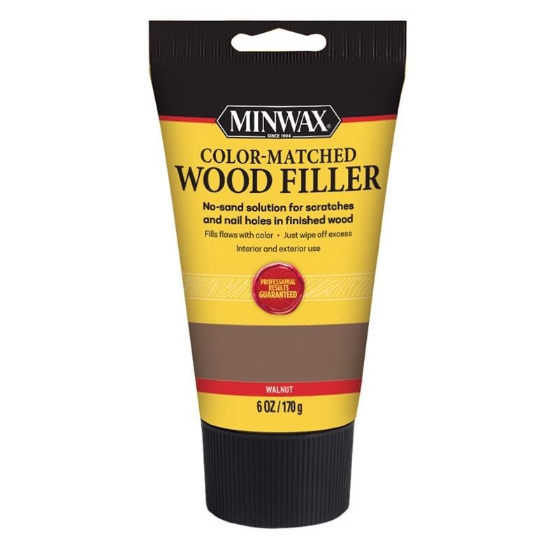 Minwax Color-Matched Wood Filler, Walnut, 6 oz 0, Walnut