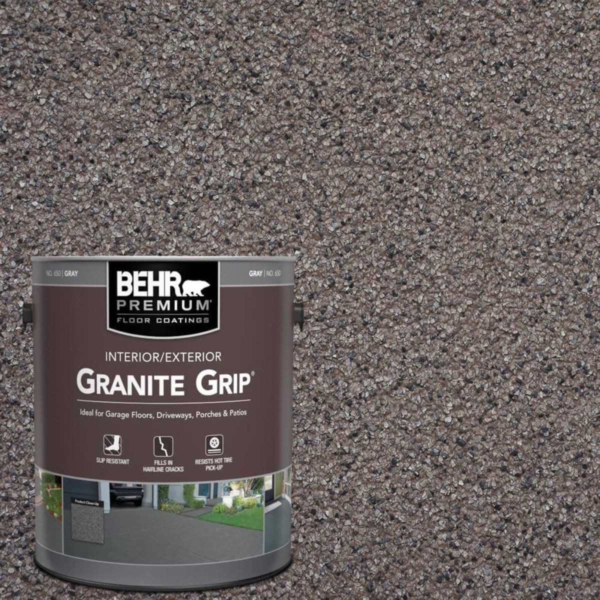 Concrete Floor Coating Granite Grip Garage Driveway Patio Decorative Interior