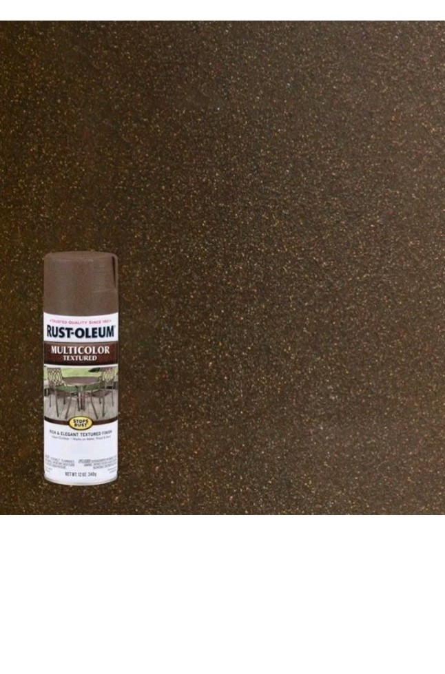 Rust-Oleum 223523 Textured Spray Paint, Autumn Brown, Solvent, 12 Oz- 2 PACK