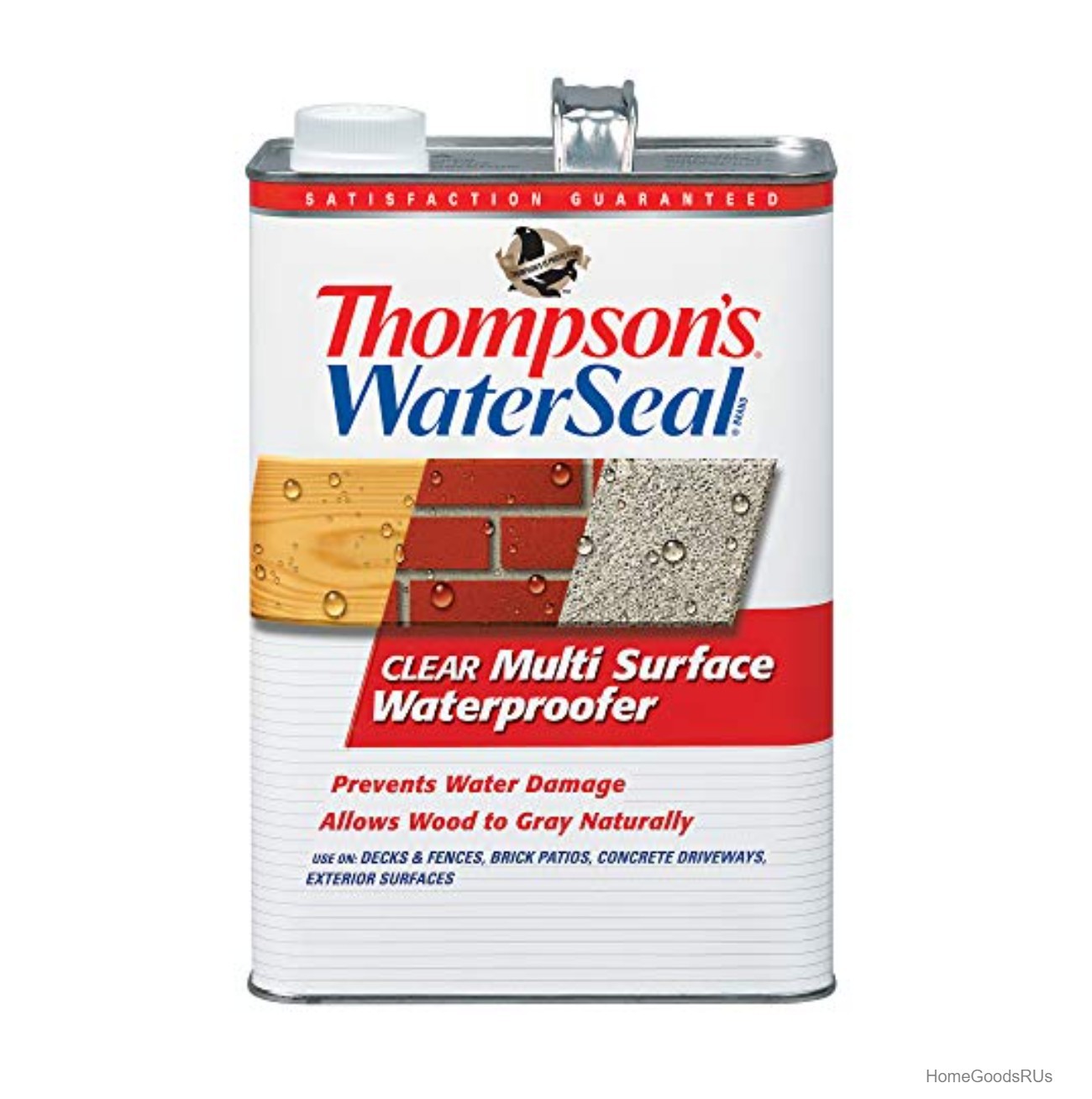 Waterproofer Stain Clear 1 Gallon for Concrete Brick Wood Exterior Fade