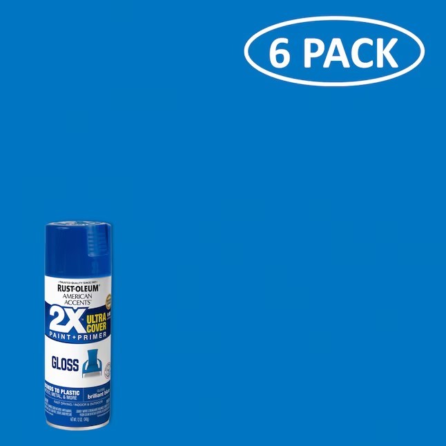 Rust-Oleum American Accents 2X Ultra Cover Gloss Brilliant Blue Oil-based Spray