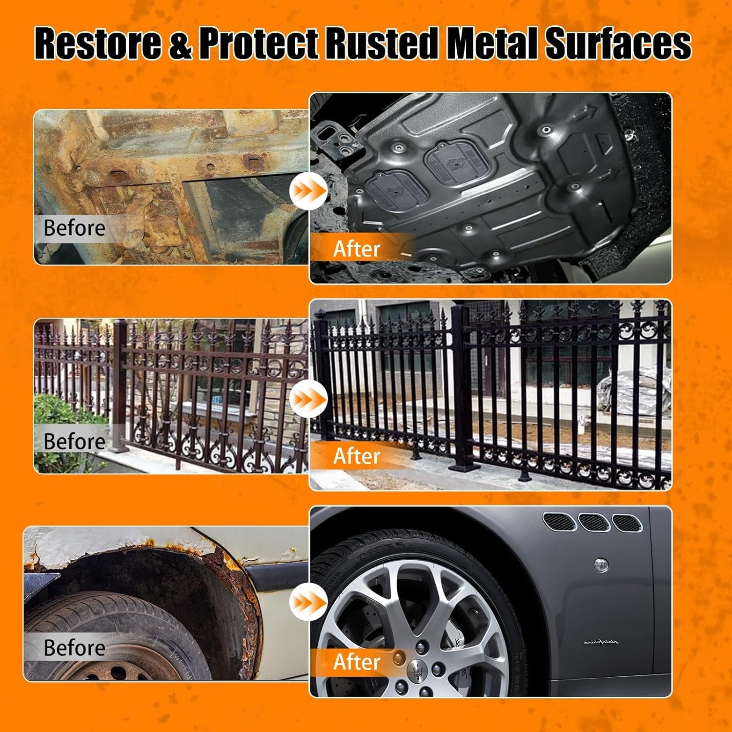 High-Performance Rust Converter & Metal Primer – 35oz, Waterproof & UV Resistant