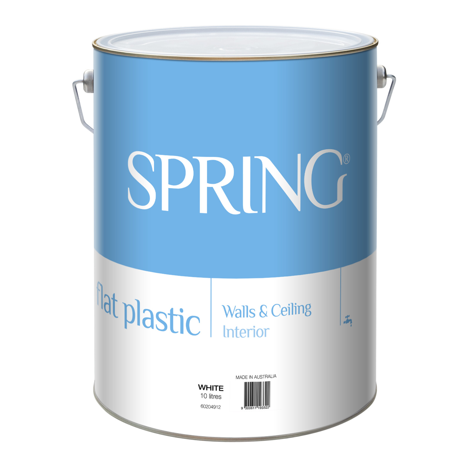 Spring 10L White Flat Interior Paint