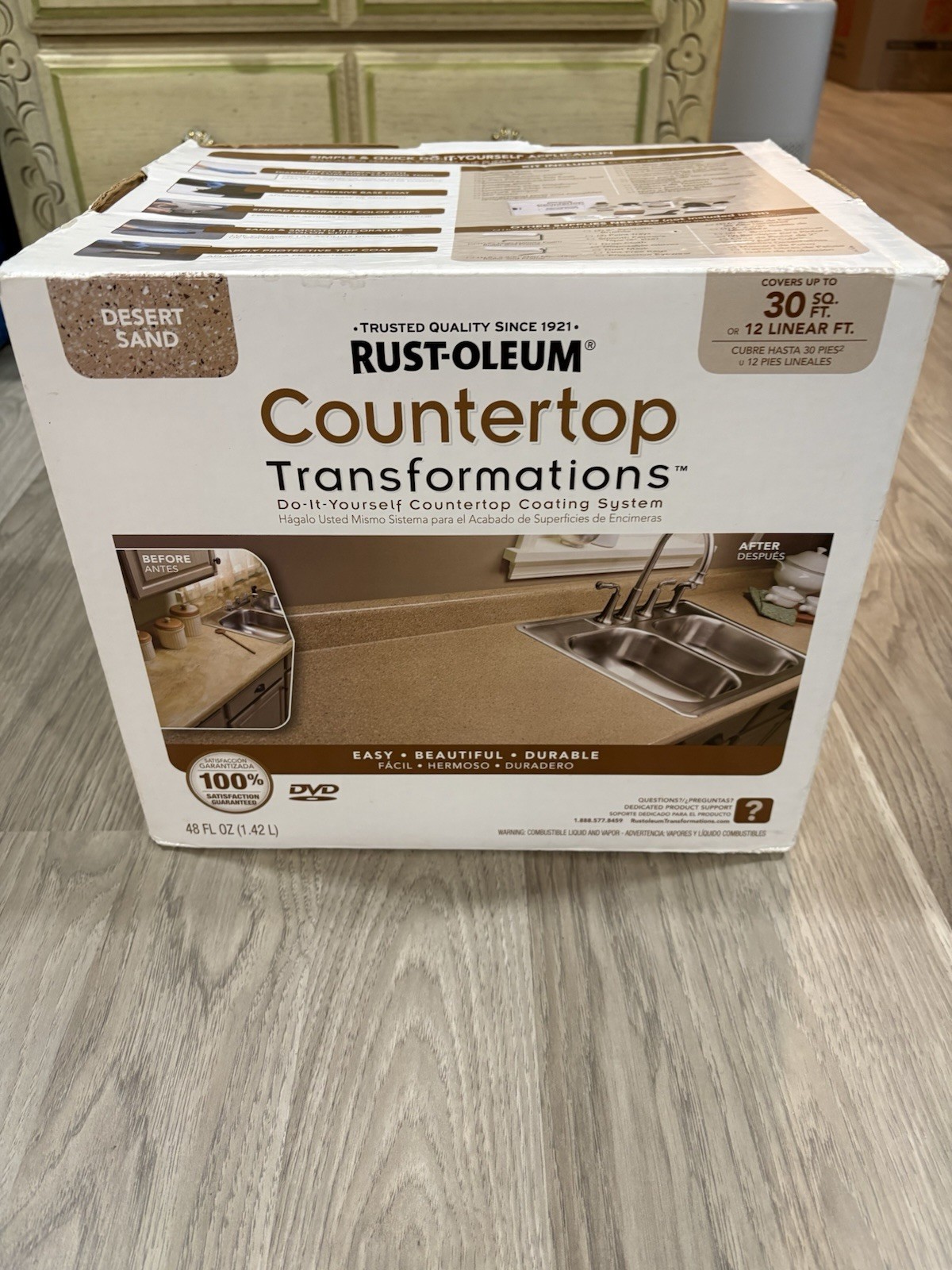 RUSTOLEUM DESERT SAND TRANSFORMATIONS COUNTERTOP REFINISHING SYSTEM ✨new