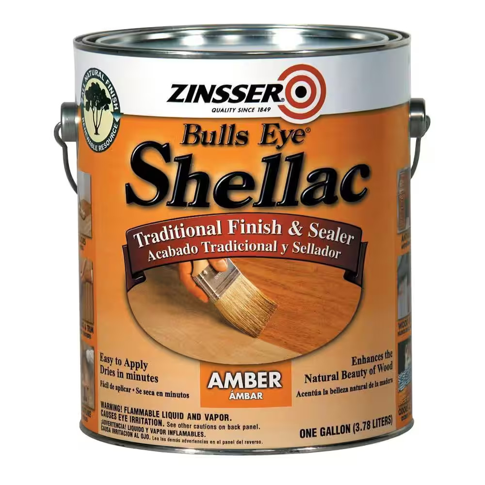 1 Gal. Amber Clear Gloss Traditional Interior Shellac Waterproofer/Sealer