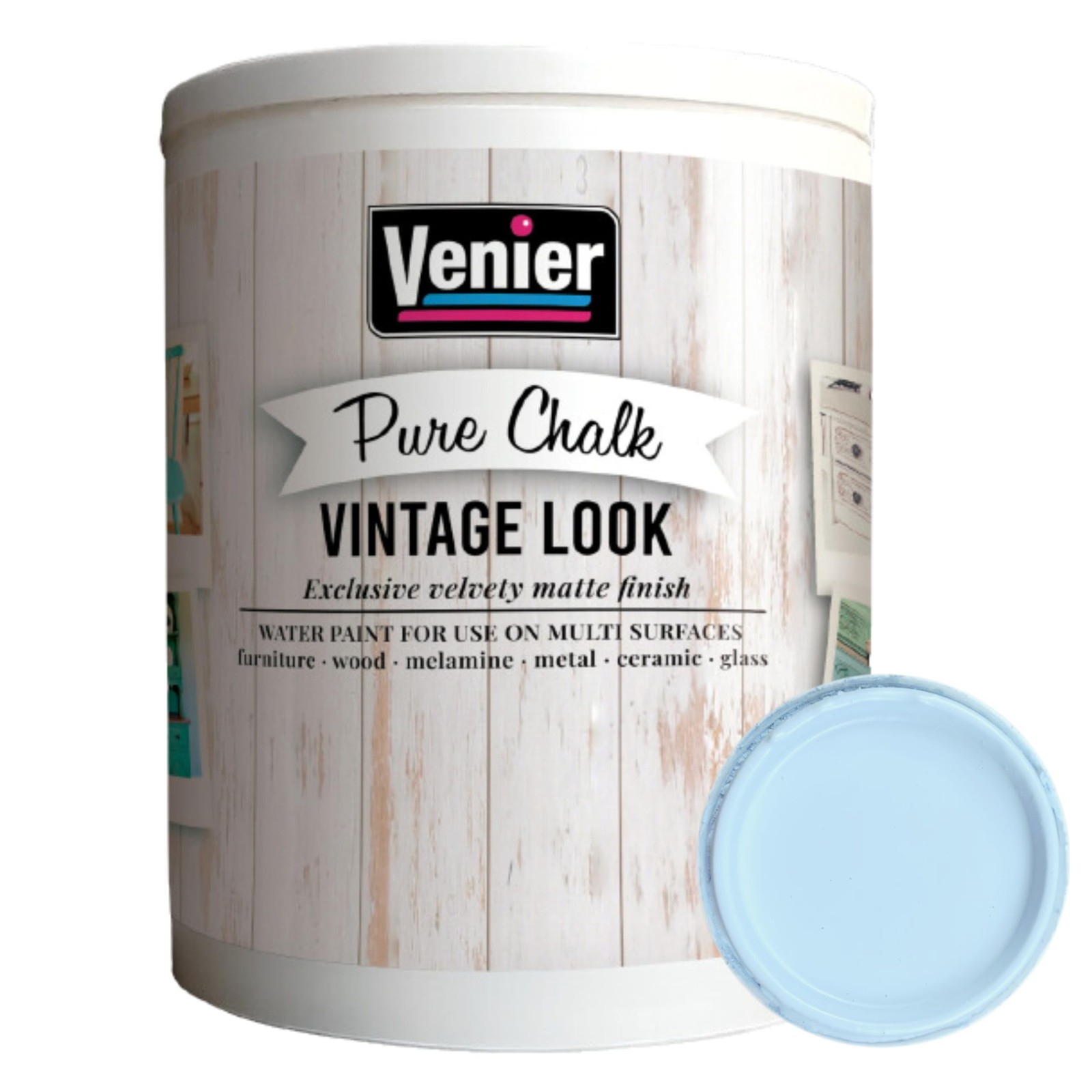 Venier Chalk Pure Paint – For Furniture Crafts Home Decor – All-In-One Diy