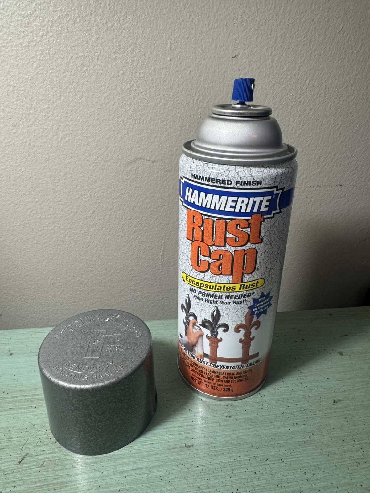 HAMMERITE Hammered Finish Spray Paint KILZ 12oz GRAY #41145 Tested x1 Old Stock